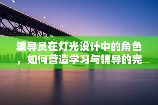 辅导员在灯光设计中的角色，如何营造学习与辅导的完美氛围？