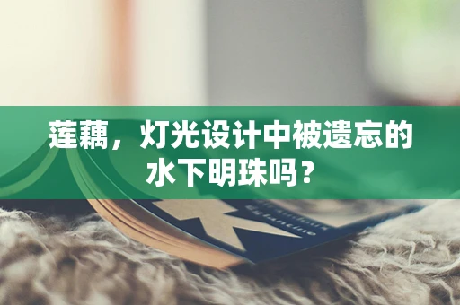 莲藕，灯光设计中被遗忘的水下明珠吗？
