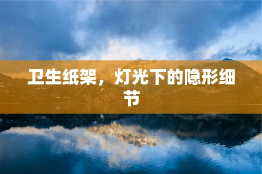 卫生纸架，灯光下的隐形细节