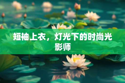 短袖上衣，灯光下的时尚光影师