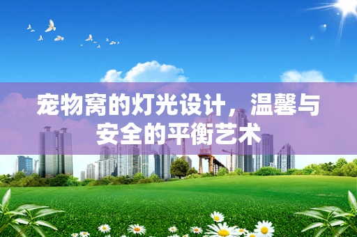 宠物窝的灯光设计，温馨与安全的平衡艺术