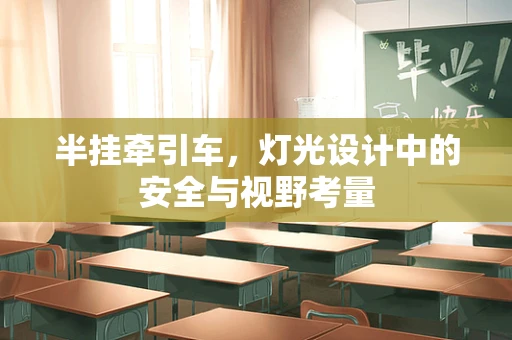 半挂牵引车，灯光设计中的安全与视野考量