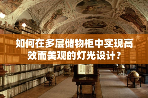 如何在多层储物柜中实现高效而美观的灯光设计？