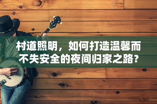 村道照明，如何打造温馨而不失安全的夜间归家之路？