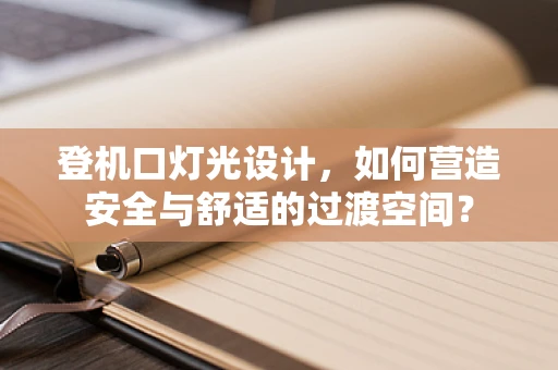 登机口灯光设计，如何营造安全与舒适的过渡空间？