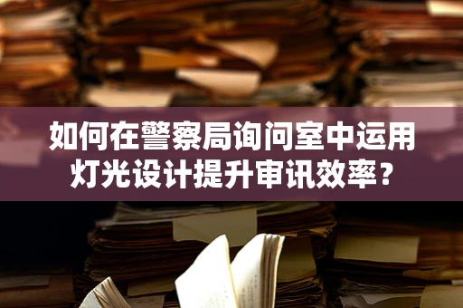 如何在警察局询问室中运用灯光设计提升审讯效率？