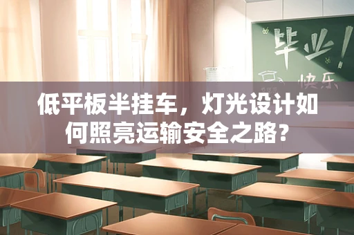 低平板半挂车，灯光设计如何照亮运输安全之路？