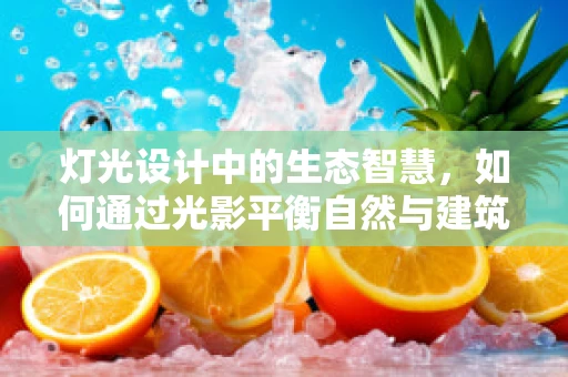 灯光设计中的生态智慧，如何通过光影平衡自然与建筑？