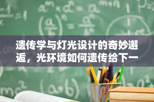 遗传学与灯光设计的奇妙邂逅，光环境如何遗传给下一代？