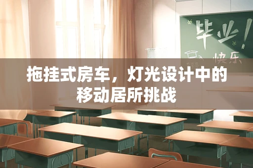 拖挂式房车，灯光设计中的移动居所挑战
