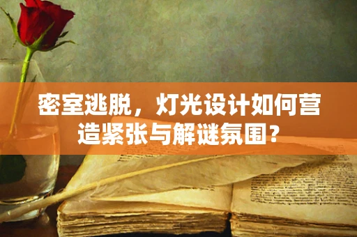 密室逃脱，灯光设计如何营造紧张与解谜氛围？