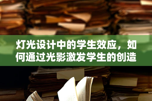 灯光设计中的学生效应，如何通过光影激发学生的创造力？