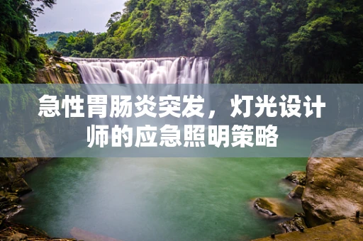 急性胃肠炎突发，灯光设计师的应急照明策略
