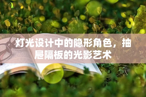 灯光设计中的隐形角色，抽屉隔板的光影艺术