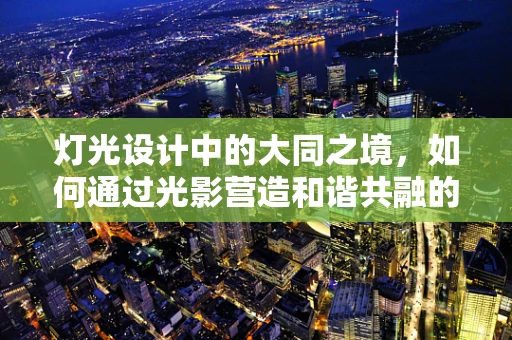 灯光设计中的大同之境，如何通过光影营造和谐共融的空间？