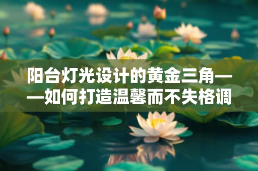 阳台灯光设计的黄金三角——如何打造温馨而不失格调的夜间小天地？