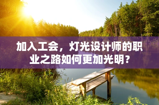 加入工会，灯光设计师的职业之路如何更加光明？