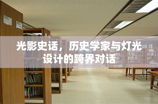 光影史话，历史学家与灯光设计的跨界对话