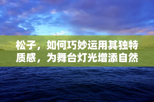 松子，如何巧妙运用其独特质感，为舞台灯光增添自然韵味？