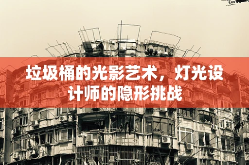 垃圾桶的光影艺术，灯光设计师的隐形挑战