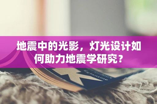 地震中的光影，灯光设计如何助力地震学研究？