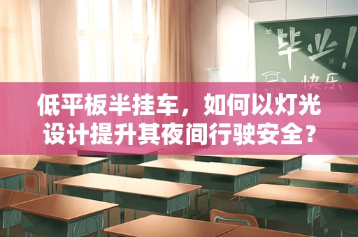 低平板半挂车，如何以灯光设计提升其夜间行驶安全？