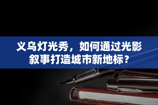 义乌灯光秀，如何通过光影叙事打造城市新地标？