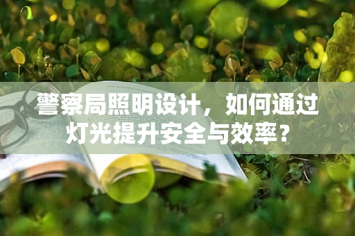 警察局照明设计，如何通过灯光提升安全与效率？