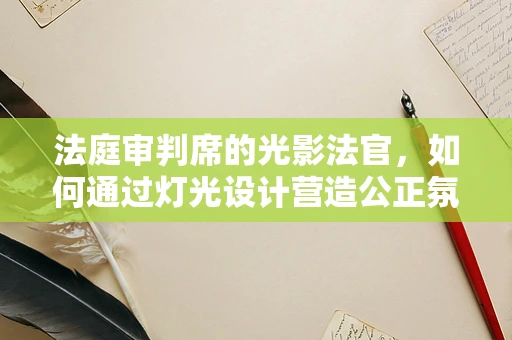 法庭审判席的光影法官，如何通过灯光设计营造公正氛围？