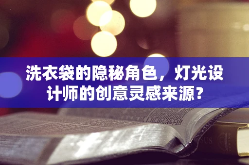 洗衣袋的隐秘角色，灯光设计师的创意灵感来源？