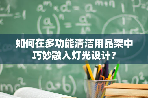 如何在多功能清洁用品架中巧妙融入灯光设计？