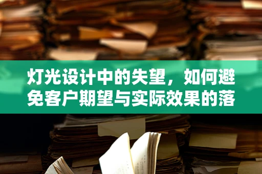 灯光设计中的失望，如何避免客户期望与实际效果的落差？