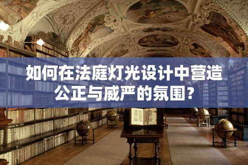 如何在法庭灯光设计中营造公正与威严的氛围？
