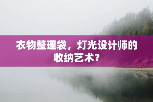 衣物整理袋，灯光设计师的收纳艺术？