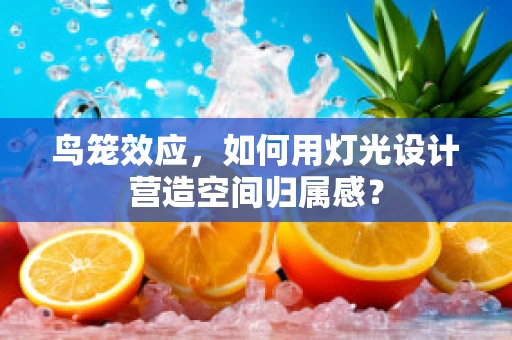 鸟笼效应，如何用灯光设计营造空间归属感？