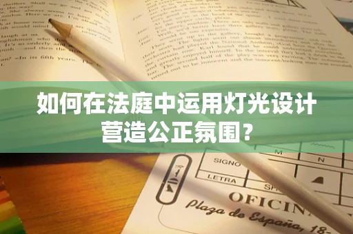 如何在法庭中运用灯光设计营造公正氛围？