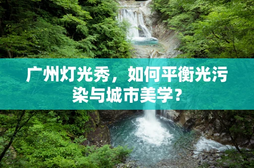 广州灯光秀，如何平衡光污染与城市美学？