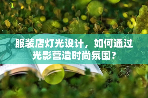 服装店灯光设计，如何通过光影营造时尚氛围？