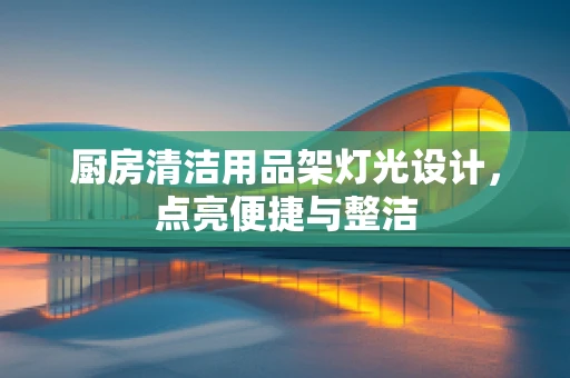 厨房清洁用品架灯光设计，点亮便捷与整洁