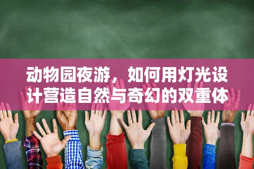 动物园夜游，如何用灯光设计营造自然与奇幻的双重体验？