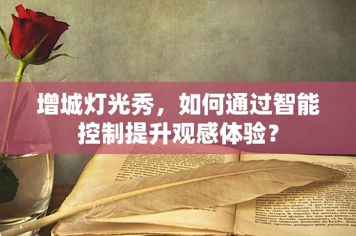 增城灯光秀，如何通过智能控制提升观感体验？