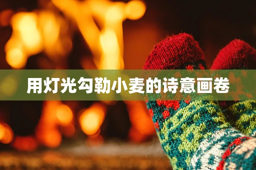 用灯光勾勒小麦的诗意画卷