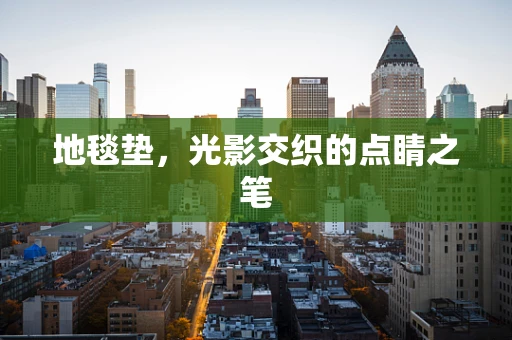 地毯垫，光影交织的点睛之笔