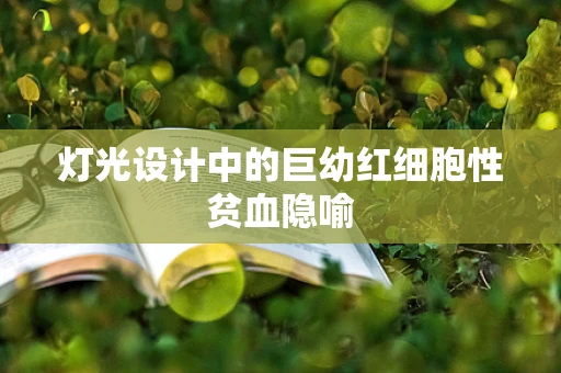 灯光设计中的巨幼红细胞性贫血隐喻