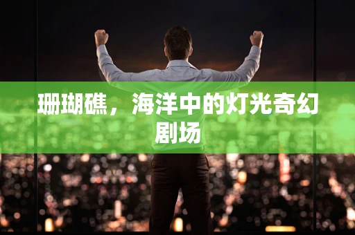 珊瑚礁，海洋中的灯光奇幻剧场