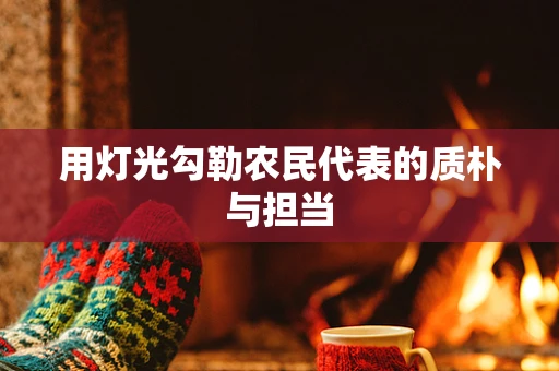 用灯光勾勒农民代表的质朴与担当