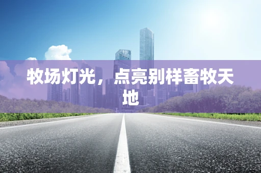 牧场灯光，点亮别样畜牧天地