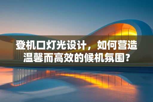 登机口灯光设计，如何营造温馨而高效的候机氛围？
