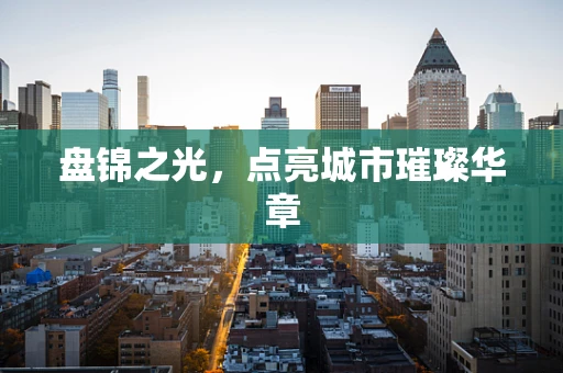 盘锦之光，点亮城市璀璨华章