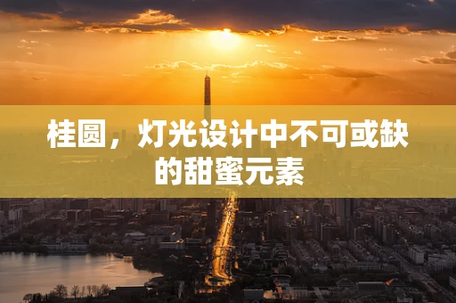 桂圆，灯光设计中不可或缺的甜蜜元素